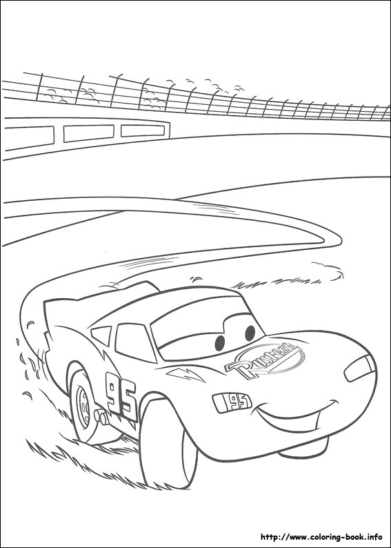 Plansa de colorat cu Cars pixar 20 113